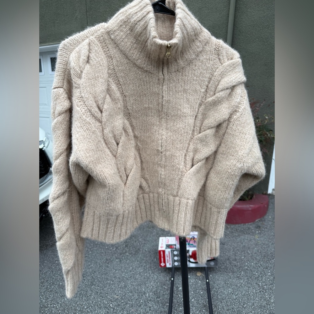 Ozma of California Finley Zip Up Sweater